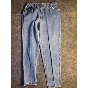 USA Jeans Womens 16W Blue Denim Single Stitch‎ Medium Wash Relaxed Fit Straight
